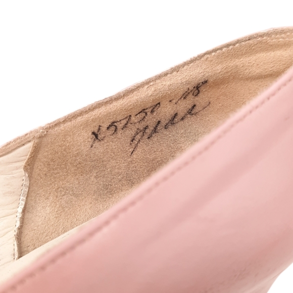 VTG 60s A'mano Flirt Last Hart's Walla Walla Pale Pink Leather Button Vamp Heels - Picture 11 of 14